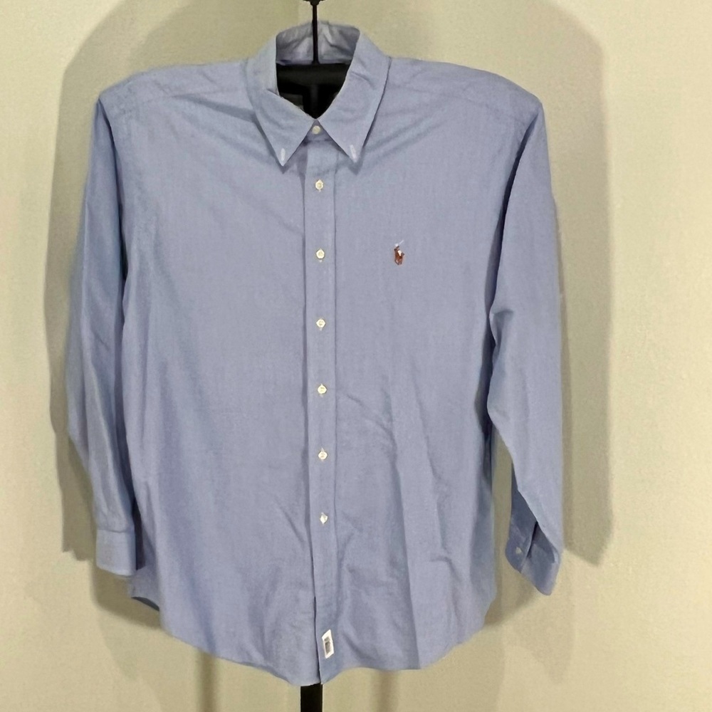 Ralph Lauren vintage Blake button down cotton long sleeve shirt, Size Large